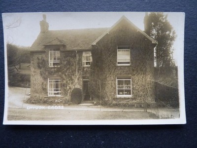R.P. POSTKARTE. DAYDON LODGE, VERMUTLICH BRUTON, SOMERSET.