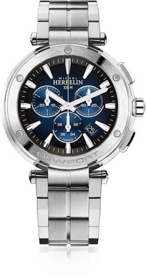 HERBELIN - NEWPORT Chrono, Edelstahlamrband, 37688/B35, Herrenuhr