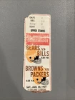1969 Aug 30 Cleveland Browns Packers Bears Bills Football Doubleheader Ticket