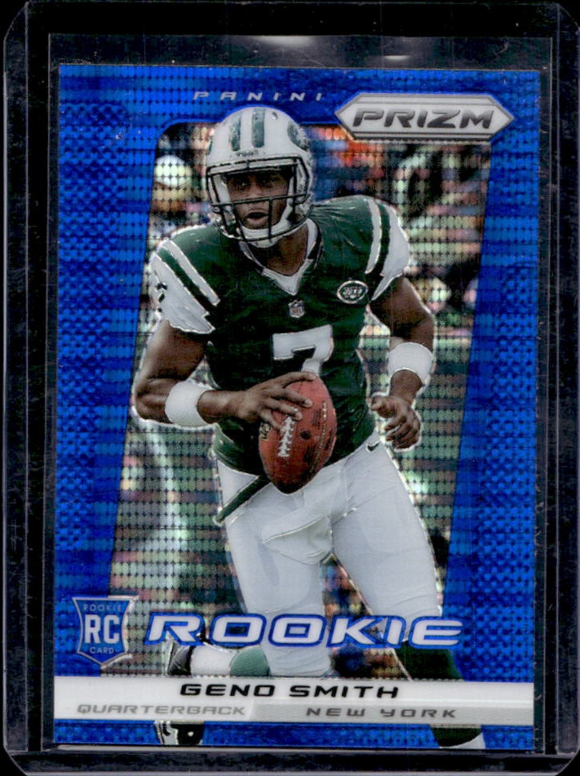 2013 Prizm Geno Smith RC Prizm Blue Pulsar Rookie #238 Jets