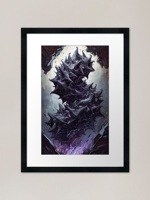Void Worm B gerahmter Kunstdruck gerahmt Wandbild Poster Leinwanddruck Bild