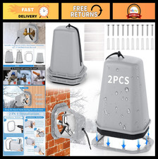 2 Pcs Extra Long Outdoor Faucet Covers - Winter Freeze Protection, Thick Foam, R