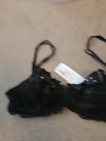 Brand New Lise Charmel Underwired Size Uk 34C Black Bra With Crystal  New 