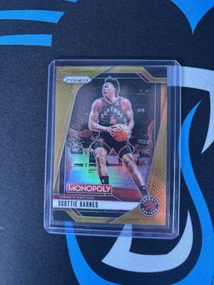 Scottie Barnes 2022-23 Monopoly Gold Prizm /49 SSP Raptors!