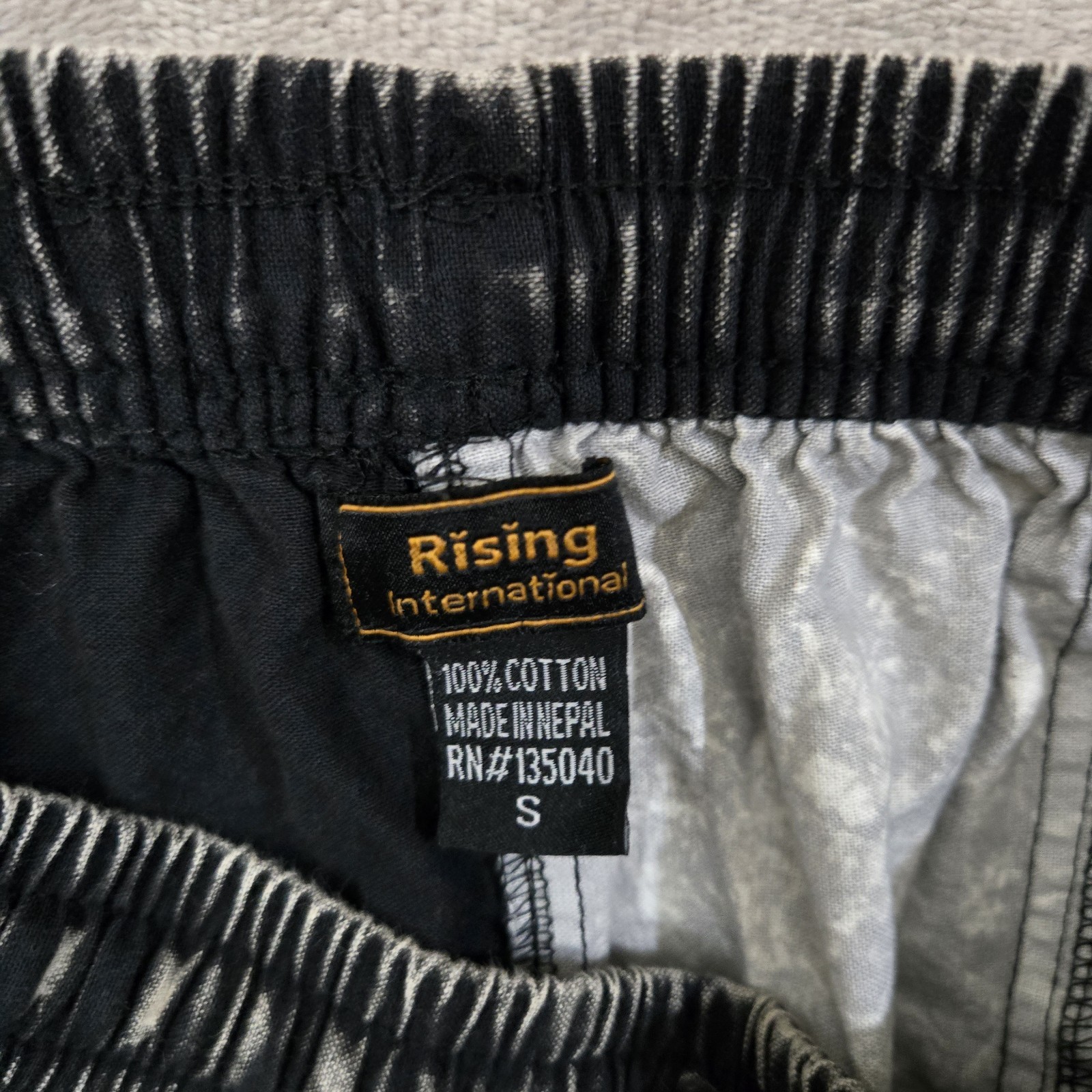 Rising International Patchwork Pants Small Stonew… - image 4