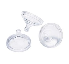 NURSH Silicone Bottle Nipples Slow Flow 3 Pack