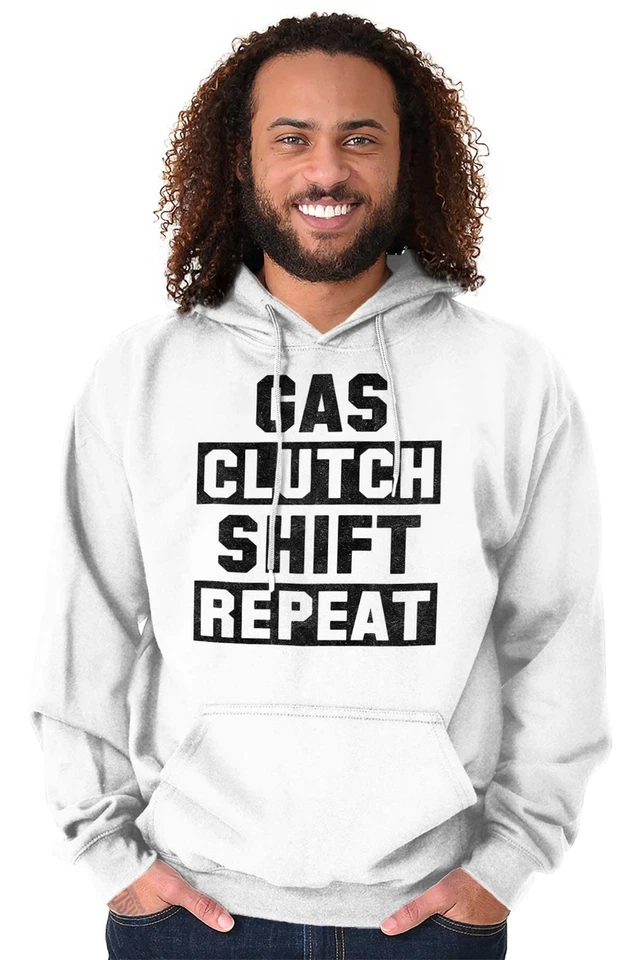 Divertido Stick Driver Gas Clutch Cambio Repetición Sudadera con Capucha Sudadera Hombres Mujeres Foto 4 de 4