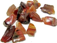 Agate (1) red streaked, intense color, very nice