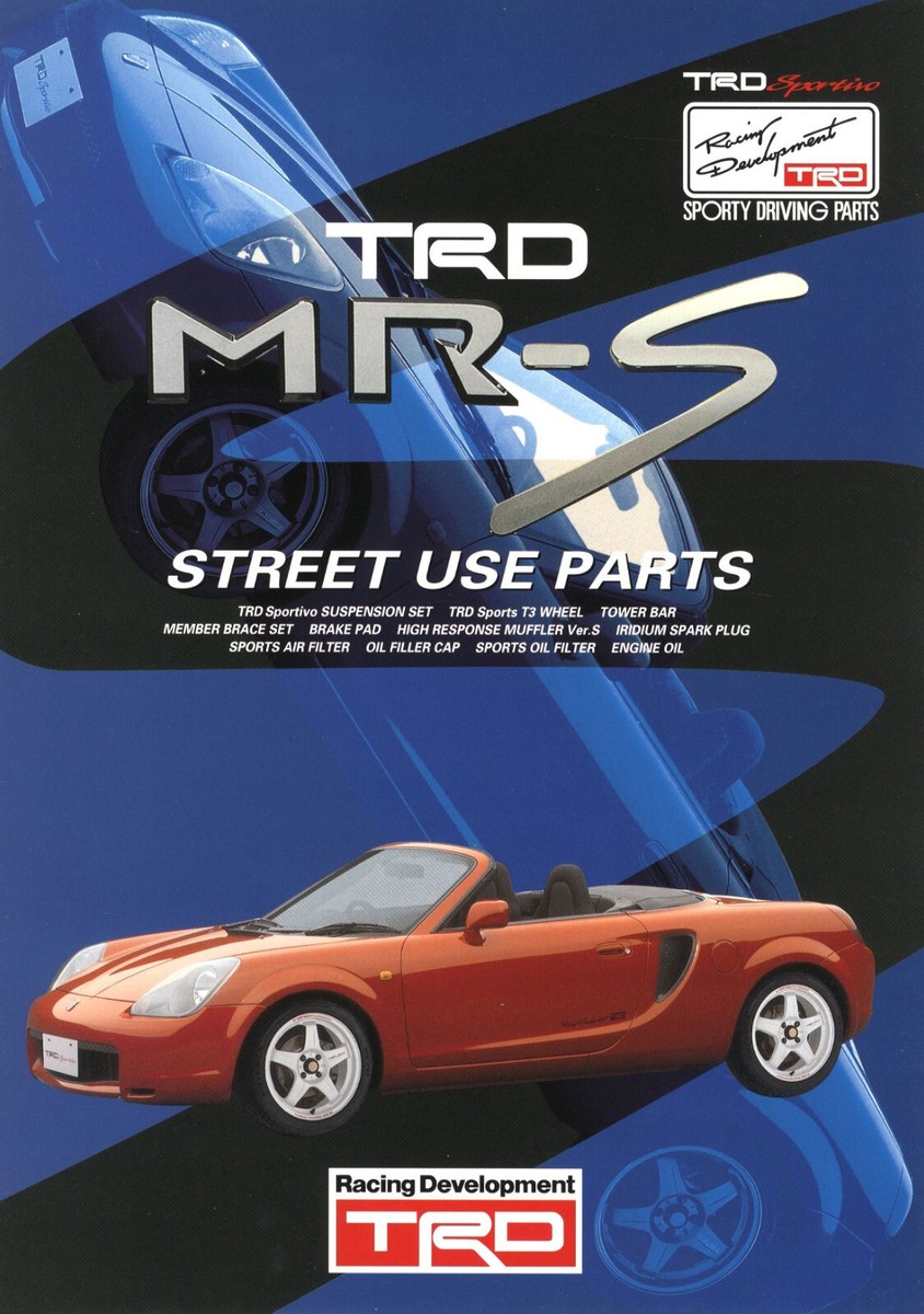 Catalog] 1999 Toyota TRD MR-S Street Use Parts Japanese brochure