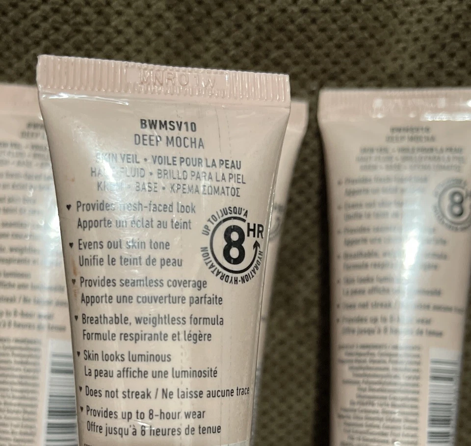 Lot of 5 NYX Bare With Me Tinted Skin Veil in Deep Mocha 0.91 fl oz New & Sealed - Image 2 of 2