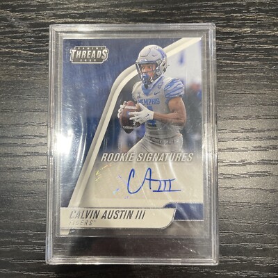 2022 Chronicles Threads Draft Calvin Austin III  Steelers   RC Auto #TH-CAU