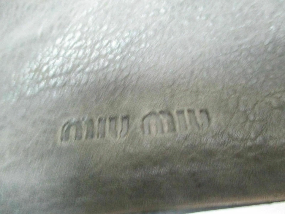 Miu Miu 皮革蝴蝶结小号中号挎包木框架手提包钱包设计师 — 第 3/4 张图片