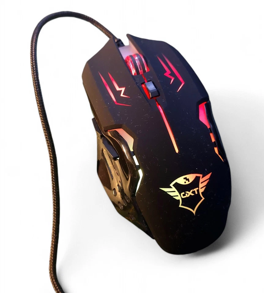 TRUST GXT 108 RAVA GAMING MOUSE Souris de jeu Bon état Fonctionnelle - Photo 3/4