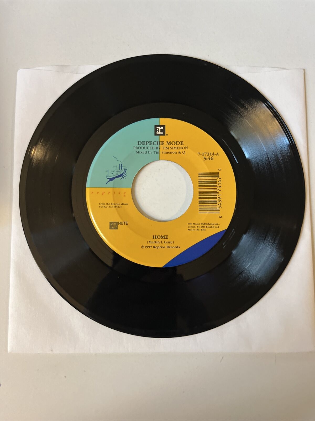Depeche Mode Home Useless Reprise Records 45 RPM Vinyl Record R1540