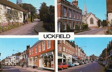 ENGLAND POSTKARTE Uckfield Mehransicht Wealdon District East Sussex UK Kingsley