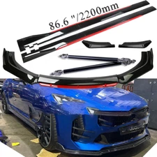 For Kia Stinger Front Bumper Lip Spoiler Splitter Side /Skirt Body