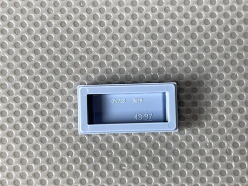 LEGO 1x2 Sand Blue Tile Cassette Tape Red & White Striped Label Black Frame (x1) - Picture 3 of 8