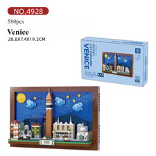 City Venice Architecture Building Blocks Set Bricks Model Toys DIY Gift for Kids