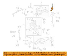 FORD OEM 05-19 C-Max Suspension Components-Upper Cntrl Arm Lock Nut W714175S439