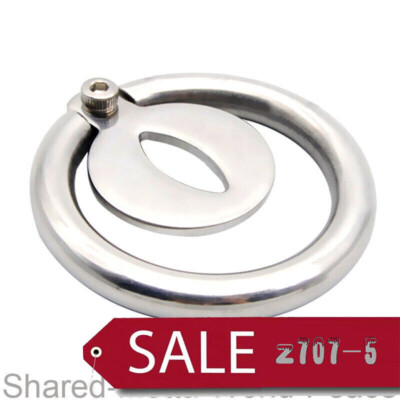 Stainless Steel Male Chastity Device Flat Chastity Cage Men Small Metal Locking 