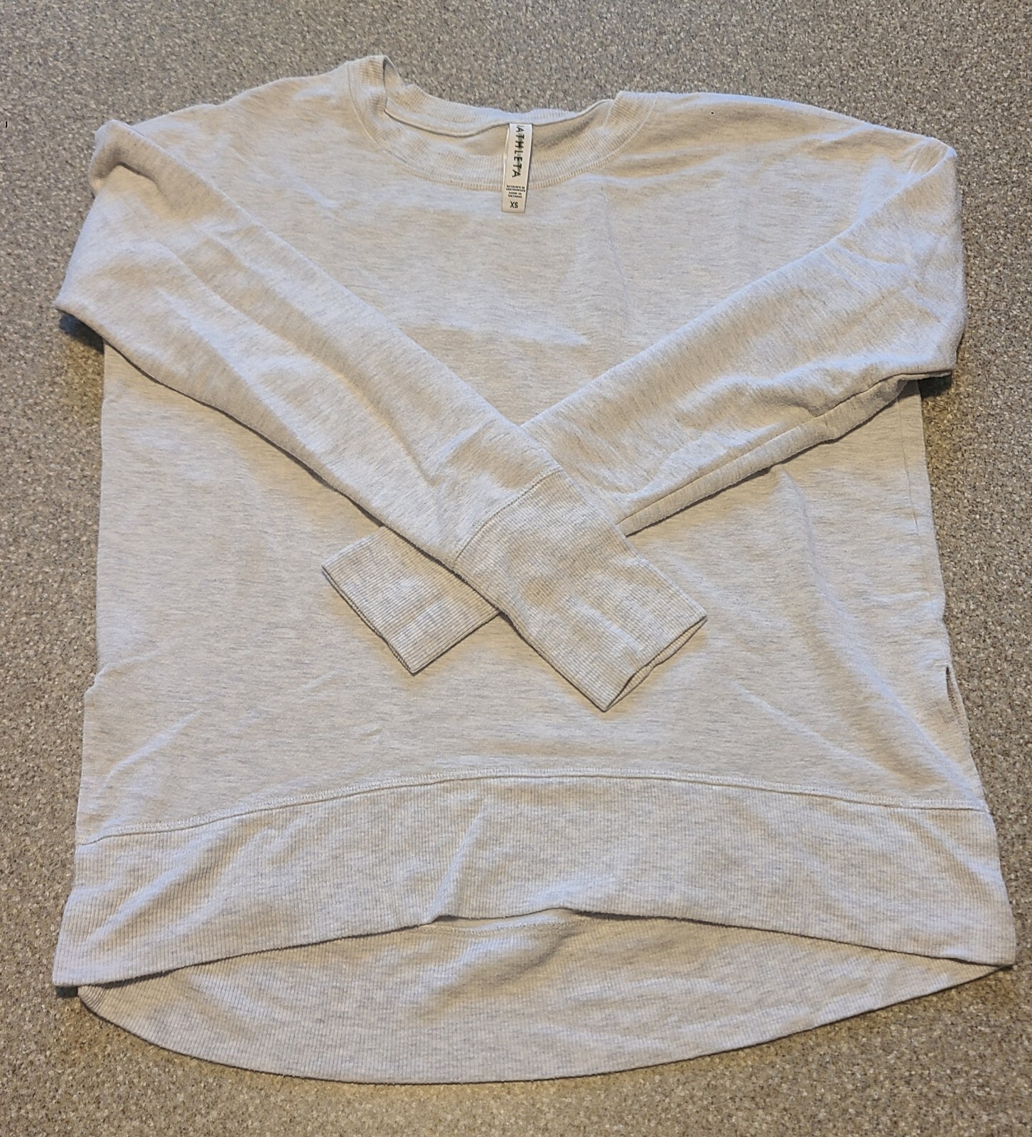 Athleta Lightweight Crew Neck Split Hem Sweatshir… - image 1