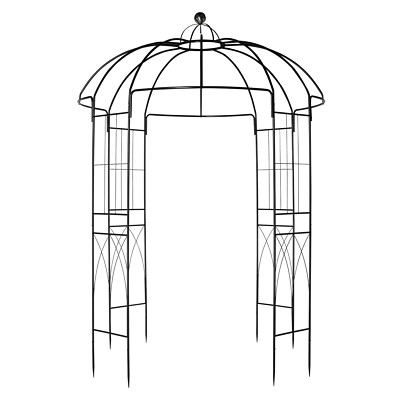 Outdoor Garden Patio Canopy Metal Arch Gazebo Yard Structure 8.6x8.6x9 ft