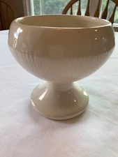 Vintage McCoy Art Pottery Pedestal Planter Ivory HTF
