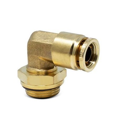 Velvac Male Swiv Elb Push-Lk,Brs,1/2T X M22-018059