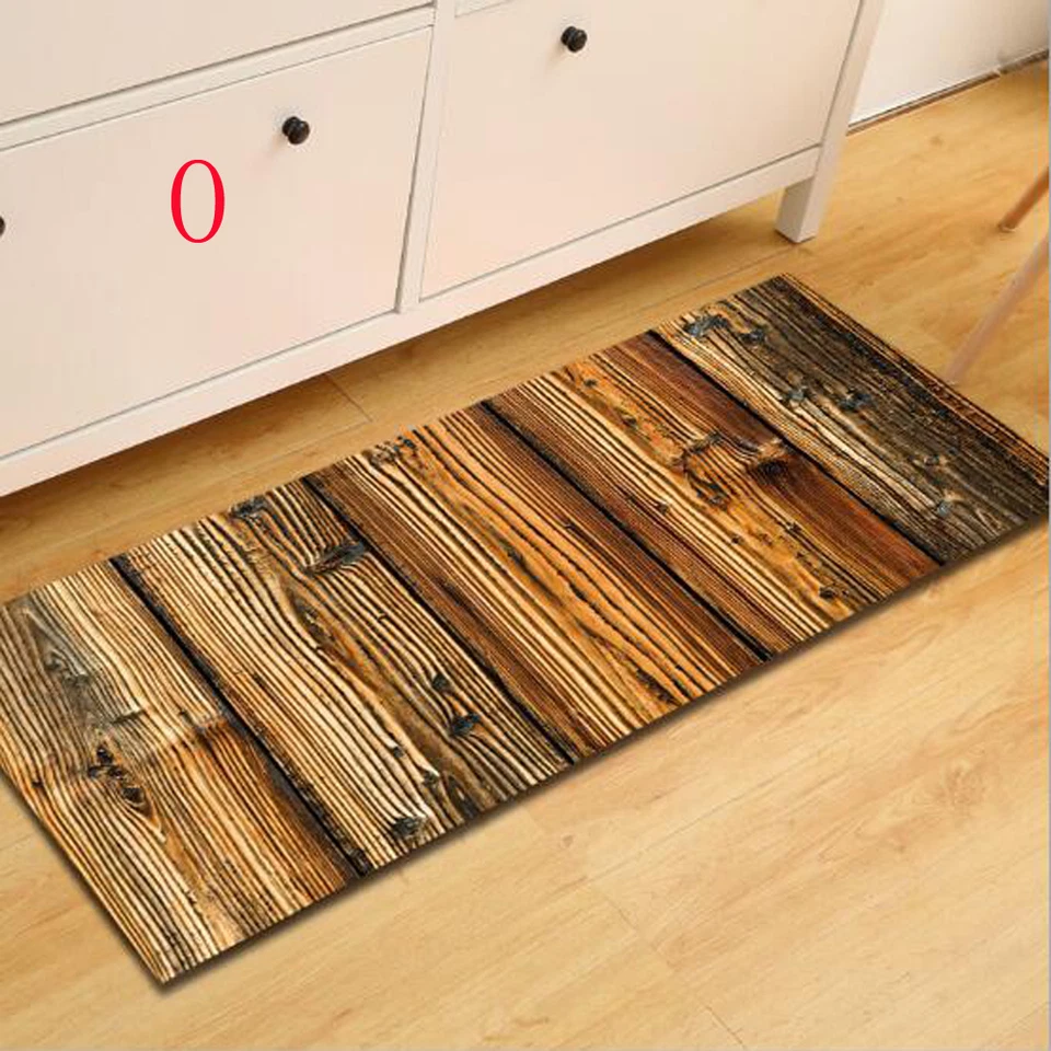 Rectangle Long Kitchen Floor Carpets Hall Rug Bathroom Runner Non-slip Door Mats - Image 3 of 4