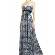 BCBG Maxazria - Kai Multi Blue and Grey Maxi Dress - Size 2 