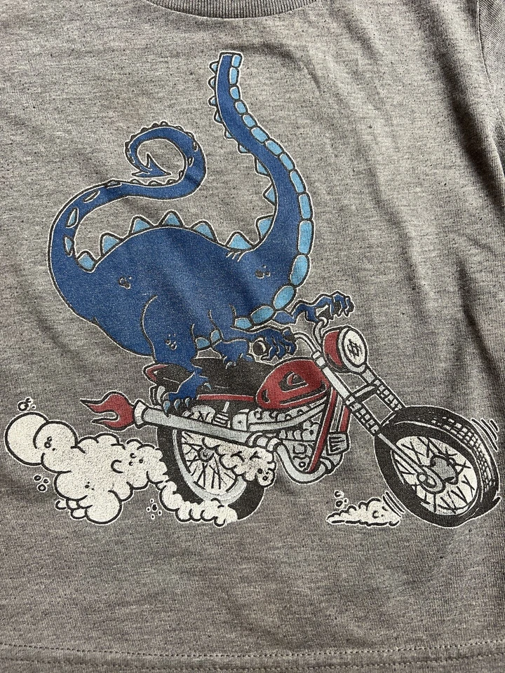 ✔️Camiseta Quiksilver Niños Chopper Moto Dinosaurio Talla 18M 18 Meses Foto 2 de 4