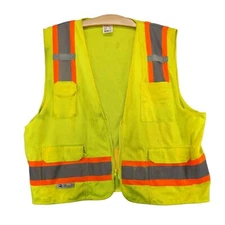 Radians Class 2 Level 2 Reflective Vest Mens Size 2X Green SV6G