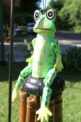 WIND CHIMES,FREDDY THE FROG,HOME AND GARDEN DECOR,ALL OCCASION GIFTS, G-46