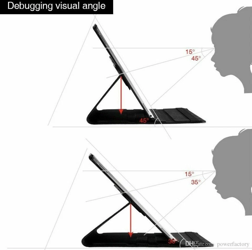 iPad Pro 12.9 case 2015 (1st Gen) Apple. Rotating Folding Case - Image 2 of 4
