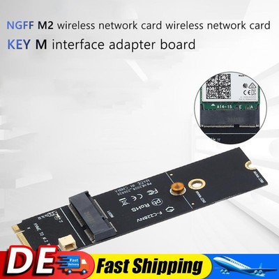 M.2 M Key auf M2 A + E Key Slot PCIe Bluetooth WiFi-Kartenadapter für AX200 9260