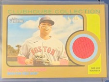 RARE Red Patch 2022 Heritage High Number Rafael Devers Gold Relic 37/99 CCC-RD