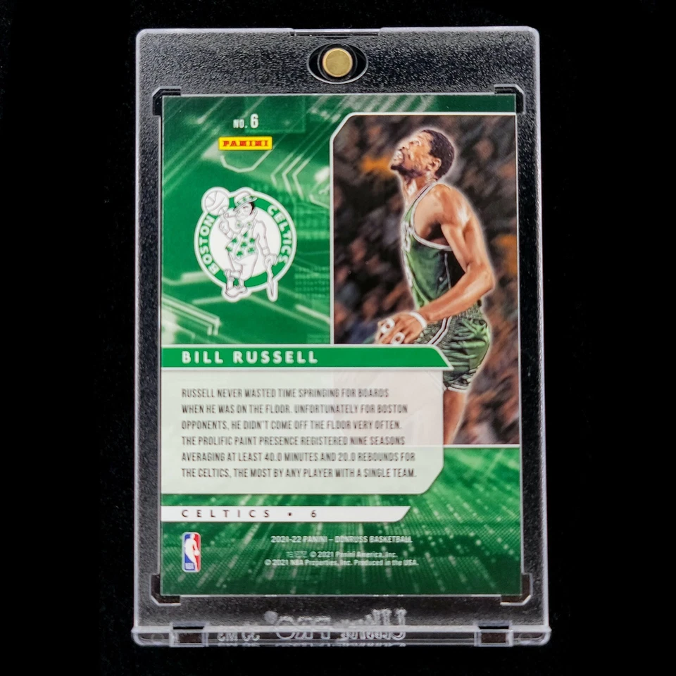 Numbered #/99 Bill Russell 2021-22 NBA Donruss Power In The Paint Holo Laser #6 - Image 3 of 3