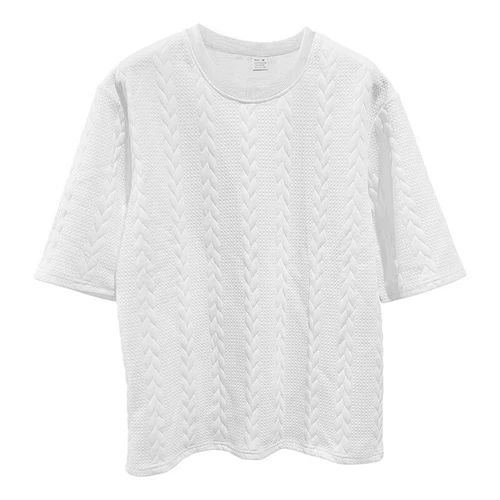 Conjunto de 2 piezas de verano para hombre camiseta manga corta + pantalones cortos tejido sudadera deportiva - Imagen 8 de 18