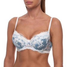 Padded Push-Up T-Shirt Demi Lace Plunge Underwire Sexy Comfortable Half Cup Bra