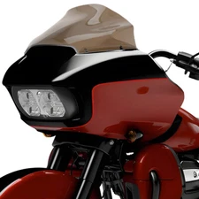 For Harley Touring Road Glide CVO 15-24 13.5" Sport Flare Smoke Front Windshield