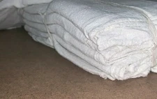 500 new great mechanics shop rags towels white jumbo 13"X14"