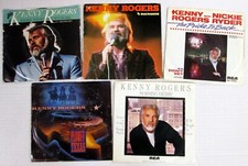 5X KENNY ROGERS Picture Sleeve 45 Lot: Morning Desire-Poster Sleeve 4 more 2653