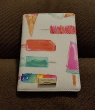 Kate Spade Passport Holder Shore Street Ice Pop Popsicle Ice Cream Leather NWT