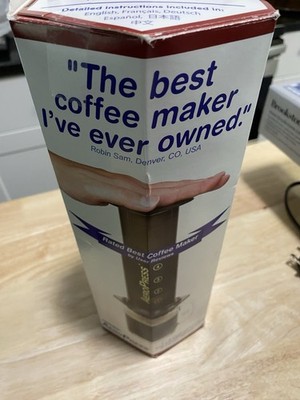 AeroPress 1-3 Cup Coffee And Espresso Maker 350 Filters Made In USA.  (Scoop Mia