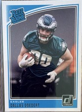 Panini Donruss 2018 Rated Rookie Dallas Goedert #347 Eagles NFL Football Card