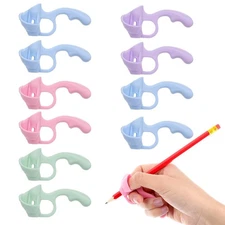 10 Pcs Pencil Gripper Kids Handwriting learning to Write Pencil Grippers Hold...