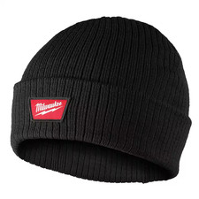 Milwaukee Black Rib-Knit Cuffed Beanie Cap