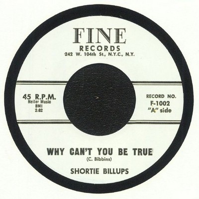 BILLUPS, Shortie - Why Can´t You Be True - Vinyl (7'')
