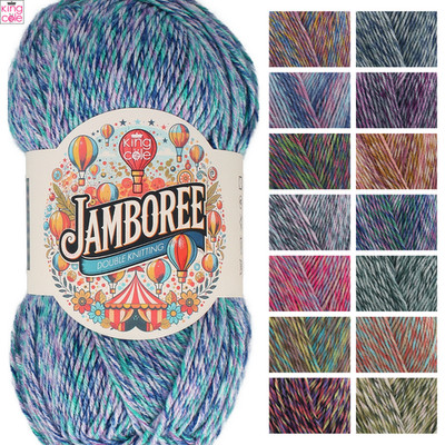 King Cole Jamboree DK 100g Strickwolle Garn Acryl Häkeln Basteln