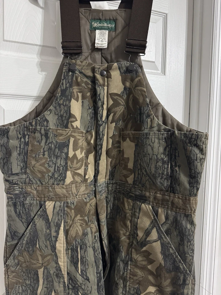 Baberos Gander Mountain para hombre XL mono de caza serie guía camuflaje aislado Foto 3 de 3